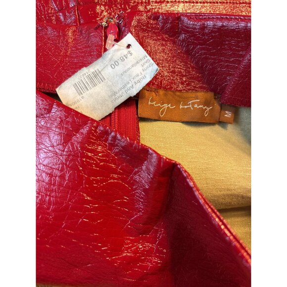 Beige Botany Ruby & Jenna Shiny Red Faux Leather Mini Skirt - Picture 3 of 3